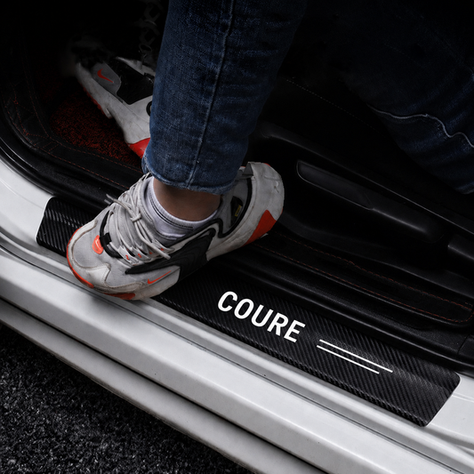 Waterproof carbon fiber sill plate protector for Coure

