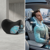 Shark Auto car headrest pillow and waist cushion for comfortable driving