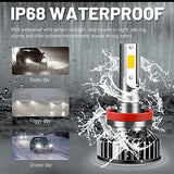 High brightness H11 LED headlight with turbo cooling fan