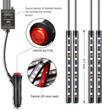 Car Interior RGB LED Atmosphere Strip Lights – Multi-Color Footwell & Dash Ambient Lighting