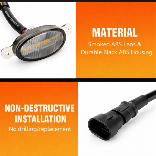 Universal car grille marker lights waterproof LED kit