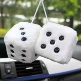 Classic Hanging Dice for Car Rear View Mirror 2Pcs – Stylish Decor