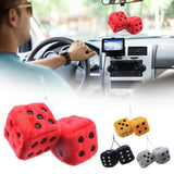 Classic Hanging Dice for Car Rear View Mirror 2Pcs – Stylish Decor
