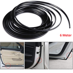 Black Car Door Edge Guard | 6M Protector Trim Roll