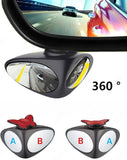 360 degree adjustable car blind spot mirror installed on side mirror