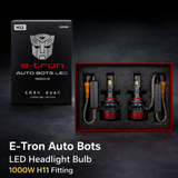 E-Tron Auto Bots LED Headlight Bulb 1000W H11 Fitting High Power Car Light