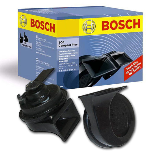 EC6 Compact Plus Car Horn Set – Dual Tone Loud Horn – Shark Auto