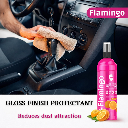 Flamingo Gloss Finish Protectant 315ml – Premium Dashboard & Interior Shine Spray