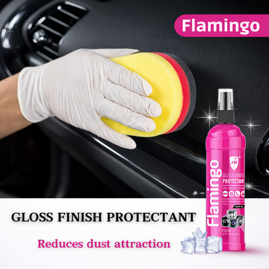 Flamingo Gloss Finish Protectant 315ml – Premium Dashboard & Interior Shine Spray