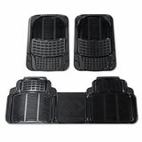 Crystal Universal Silicone Car Floor Mats installed inside car interior showing universal fit and anti-slip surface