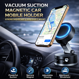 Vacuum Suction Magnetic Car Mobile Holder – Strong Dashboard & Windshield Mount