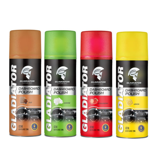 Dashboard Polish Liquid Foam 450ML – Anti-Dust Spray Shiner for Cars Available in Oud, Jasmine, Lemon & Strawberry Fragrance