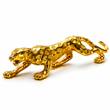 Luxury Golden Cheetah Dashboard Decor – Premium Car Ornament