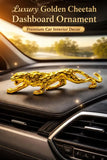 Luxury golden cheetah dashboard decor at Shark Auto
