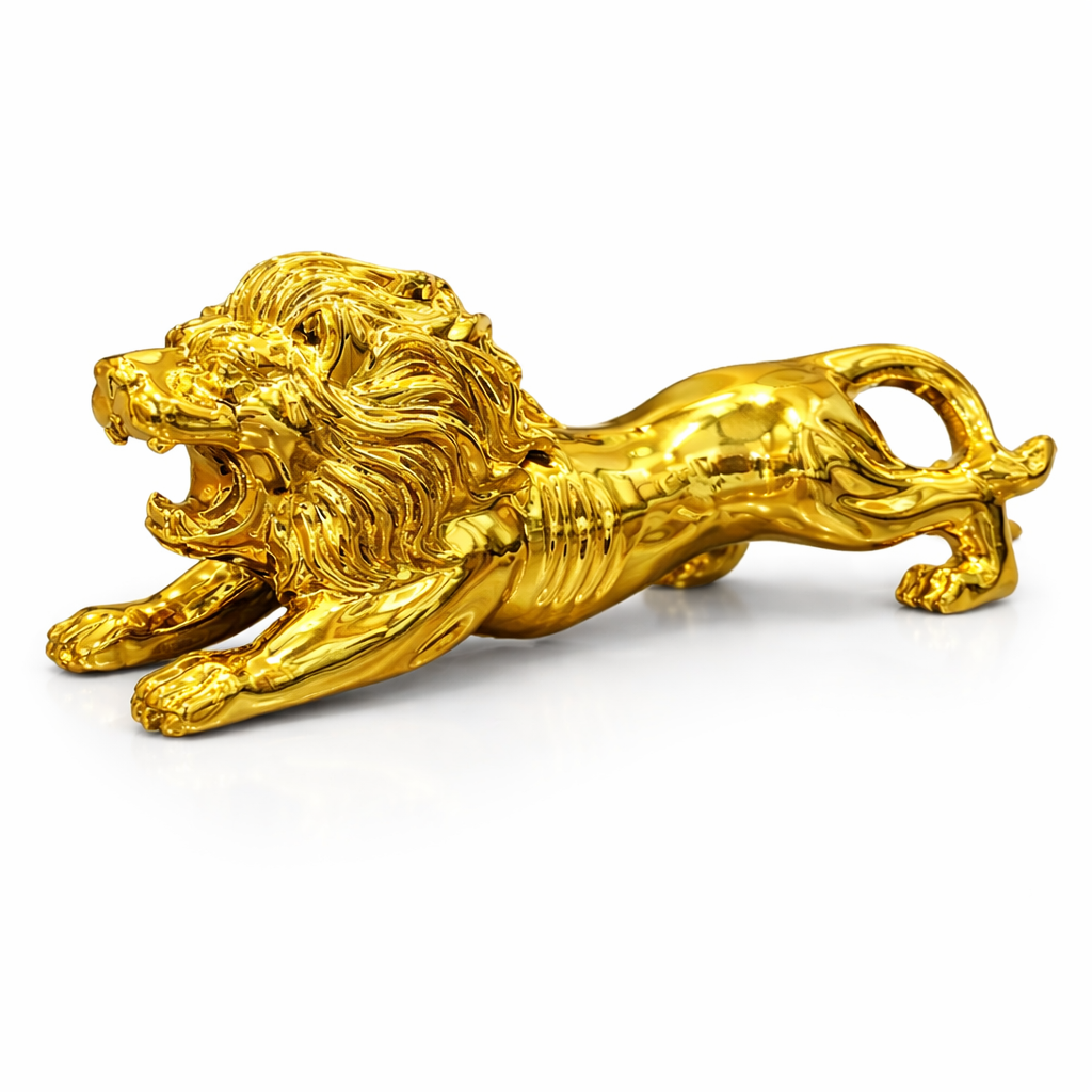 Premium roaring lion dashboard decoration for car interior styling