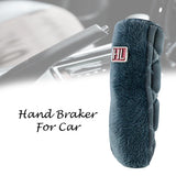 Grey car handbrake cover interior accessory at Shark Auto