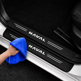 Premium Carbon Fiber Style Door Sill Protector Scratch Guard Stickers for Haval