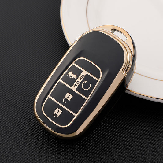 Honda Civic 2018 TPU Smart Key Cover with Keychain – 5 Button Remote
