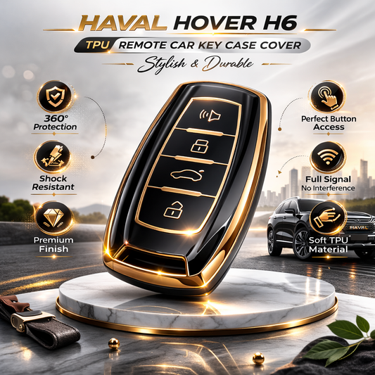 Haval Hover H6 TPU Remote Car Key Case Cover – Stylish & Durable