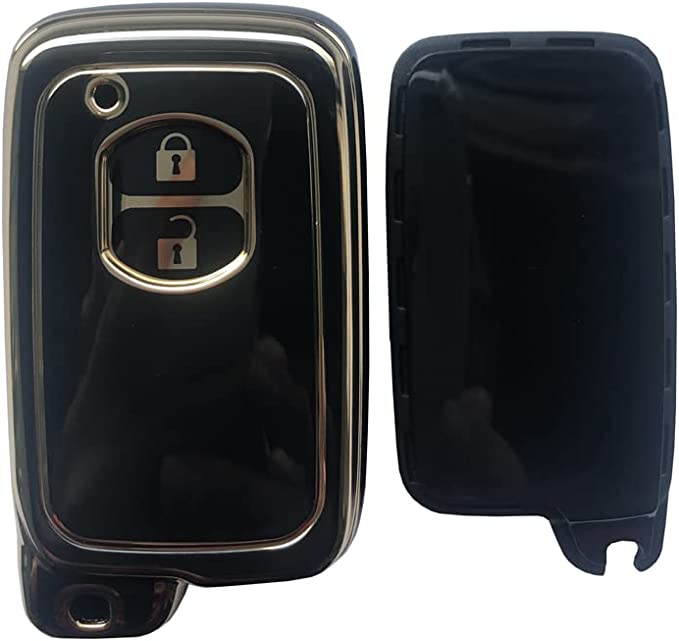 Toyota Prius Alpha TPU Smart Key Cover – Premium Black Protector Case
