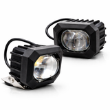 Car auxiliary LED fog lights installed for night driving visibility