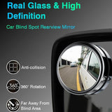 2 Pcs Adjustable Blind Spot Mirror | HD Wide Angle Rear View Mirrors for Cars