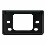 Black Car Number Plate Frame – Set of 2 with Reflectors – Exterior Accessories for Cars