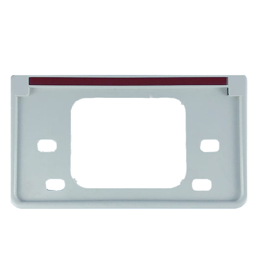 Silver Car Number Plate Frame – Set of 2 with Reflectors – Exterior Accessories for Cars
