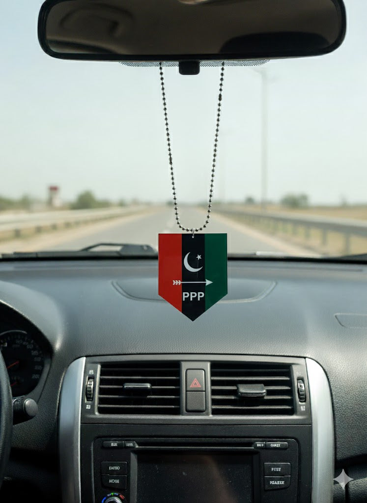 PPP flag acrylic car hanging ornament interior decoration