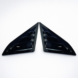 Honda Civic 2016–2021 Black Quarter Glass Side Vent Lamborghini Style Pair