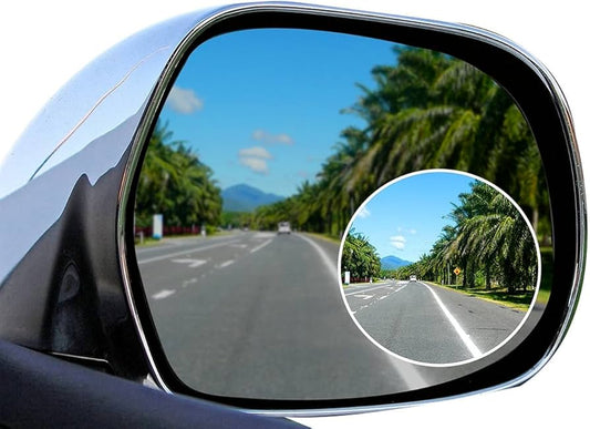 Car Round Mirror Rear View Blind Spot Wide-Angle Lens