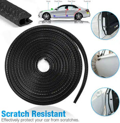 5 Meter Black Car Door Edge Guards U Shaped Edge Trim Rubber Seal Protector Door Edge Protection Fit For Most Cars