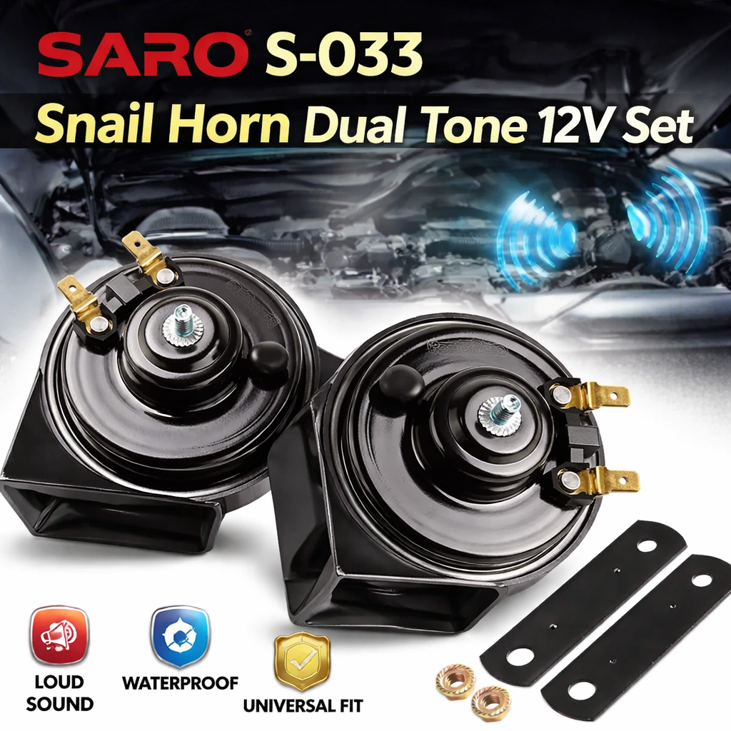 SARO S-033 Snail Horn Dual Tone 12V Set