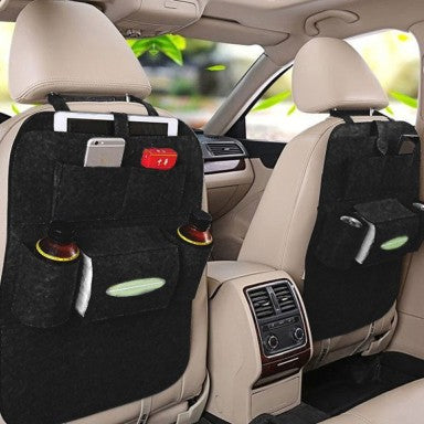 Universal Car Seat Back Organizer with Multiple Pockets – Shark Auto
