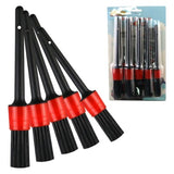 5Pcs Car Detailing Brush Set – Wheel, Rim, Interior & Exterior Cleaning Kit