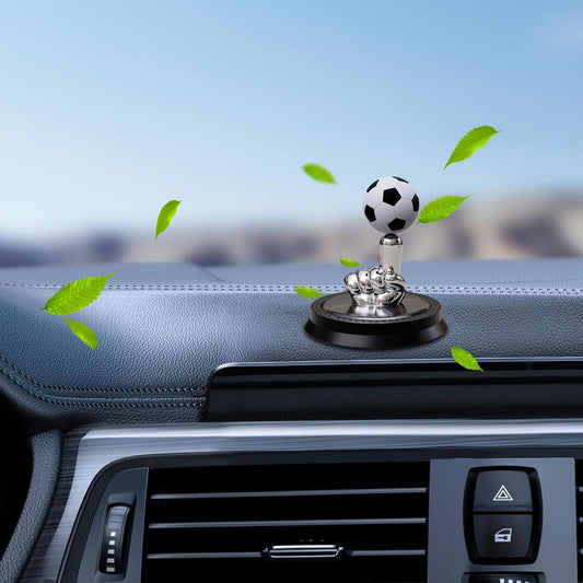 Finger Football Car Air Fresheners With Solar Rotating, Creative Car Perfume Decoration
