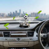 Finger Football Car Air Fresheners With Solar Rotating, Creative Car Perfume Decoration