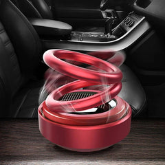 Solar Power Auto-Rotation Car Air Freshener – Perfume Fragrance Diffuser for Car Interior