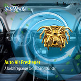 Natural aromatherapy diffuser spider shape car accessory