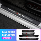 4pc Sports Car Door Sill Protector Set – Anti-Scratch – Shark Auto