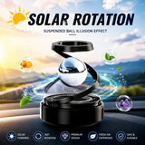 Solar Rotation Car Dashboard Ornament – 360° Rotating Floating Ball Decor