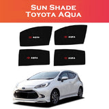 Toyota Aqua original size black car sun shades 4pcs