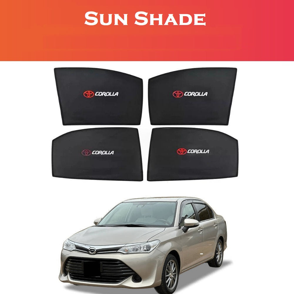 Toyota Axio 2013 - 2018 4pcs Sun Shade for Car, Sun Shade For Car Universal, Sunshade Car Window