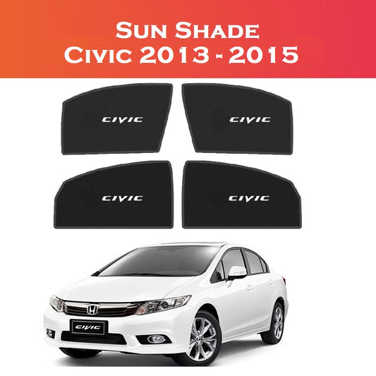 Honda Civic 2013–2015 Custom Sun Shades – 4pcs – Shark Auto