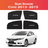 Honda Civic 2013–2015 Custom Sun Shades – 4pcs – Shark Auto