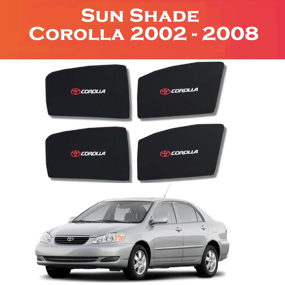 Toyota Corolla 2002 - 2008 custom fit sun shades 4 pcs set