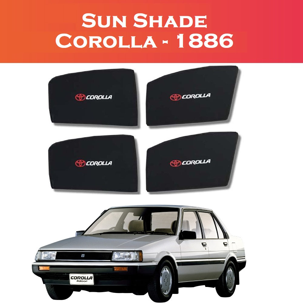 Toyota Corolla 1986 custom fit sun shades 4 pcs set
