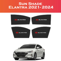Hyundai Elantra 2021–2024 Sun Shades by Shark Auto – 4 Pcs Set