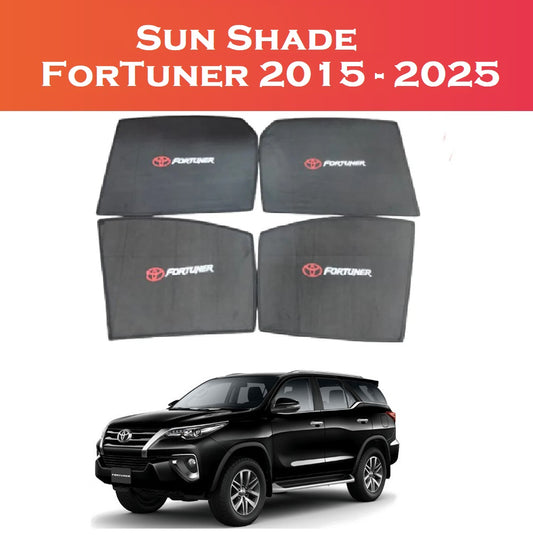Toyota Fortuner 2015 - 2025 Sun Shades 4pcs Black | Shark Auto