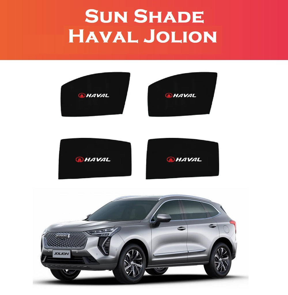 Haval Jolion 4pcs Car Sun Shade – Front & Back Window Protection